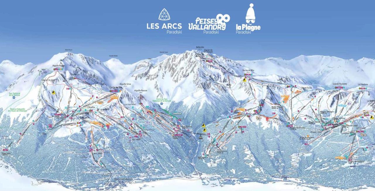 Arc 1950 Appt Luxe 2-4Pers -Skis Aux Pieds-Spa-Piscines Interieure Et Exterieure-Sauna-Hammam Les Arcs  Екстер'єр фото